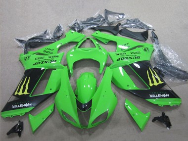 Purchase 2007-2008 Kawasaki ZX6R Motorcycle Fairings - White Blue Ninja Canada