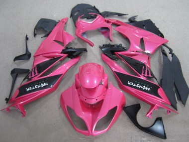 Purchase 2009-2012 Kawasaki ZX6R Motorcycle Fairings - Pink Black Monster Canada