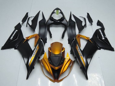 Purchase 2013-2018 Kawasaki ZX6R Motorcycle Fairings - Matte Black Orange Canada