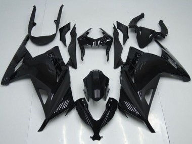 Purchase 2013-2018 Kawasaki ZX300R Motorcycle Fairings - Glossy Black Canada