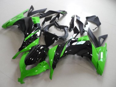 Purchase 2013-2018 Kawasaki ZX300R Motorcycle Fairing - Green Glossy Black Canada