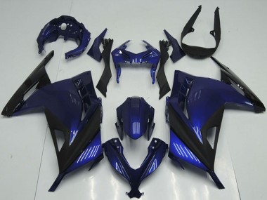 Purchase 2013-2018 Kawasaki ZX300R Motorcycle Fairings - Blue Black Canada