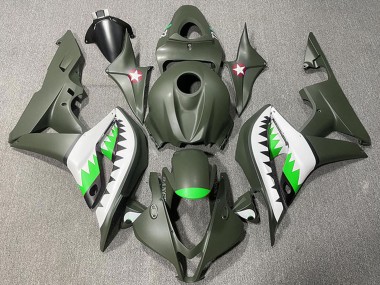 Purchase 2007-2008 Honda CBR600RR Motorcycle Fairings - Army Green White Green Shark Canada