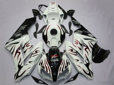Purchase 2004-2005 Honda CBR1000RR Motorcycle Fairings - White Glossy Black Red Flame Canada