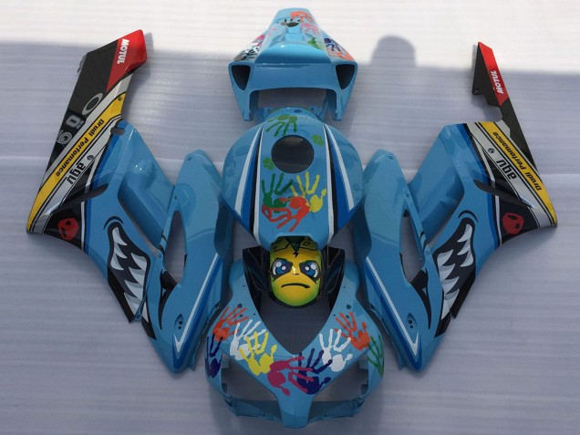 2004-2005 Honda CBR1000RR Motorcycle Fairings - Blue Yellow Black Red Shark Canada
