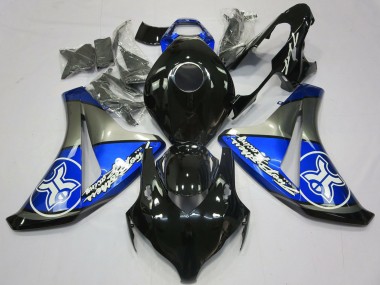 Purchase 2008-2011 Honda CBR1000RR Motorcycle Fairings - Blue Grey Glossy Black Canada