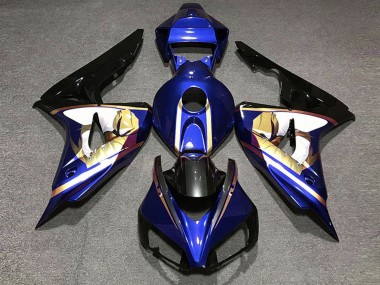 Purchase 2006-2007 Honda CBR1000RR Motorcycle Fairings - Blue White Gold Glossy Black Canada