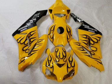 Purchase 2012-2016 Honda CBR1000RR Motorcycle Fairings - Yellow Black Flame Canada