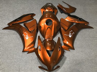 Purchase 2012-2016 Honda CBR1000RR Motorcycle Fairings - Deep Orange Glossy Black Canada