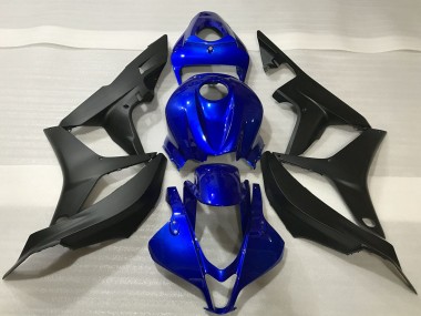 Purchase 2007-2008 Honda CBR600RR Motorcycle Fairing Kits - Blue Matte Black Canada