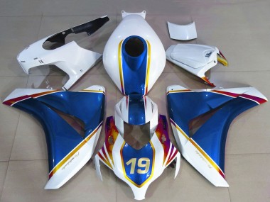 Purchase 2008-2011 Honda CBR1000RR Motorcycle Fairings - White Blue Yellow Red 19 Canada