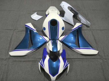 Purchase 2008-2011 Honda CBR1000RR Motorcycle Fairings - White Glossy Pearl Blue Canada