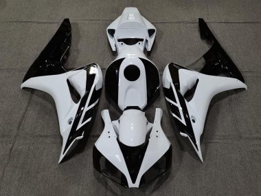 Purchase 2006-2007 Honda CBR1000RR Motorcycle Fairing - White Glossy Black Canada
