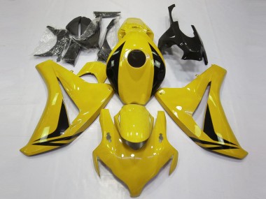 Purchase 2008-2011 Honda CBR1000RR Motorcycle Fairings - Yellow Glossy Black OEM Style Canada