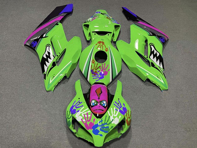 2004-2005 Honda CBR1000RR Motorcycle Fairings - Green Purple Blue Black Shark Canada