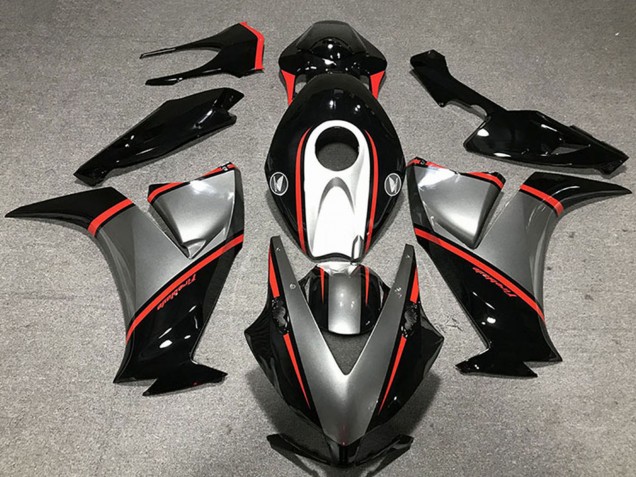 2012-2016 Honda CBR1000RR Motorcycle Fairings - Gunmetal Grey Glossy Black Red Canada
