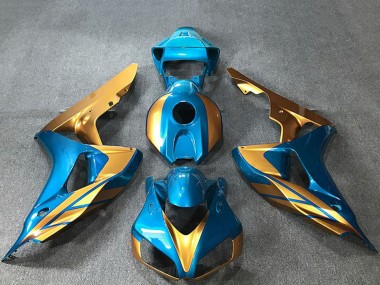 Purchase 2006-2007 Honda CBR1000RR Motorcycle Fairings - Light Blue Gold Canada