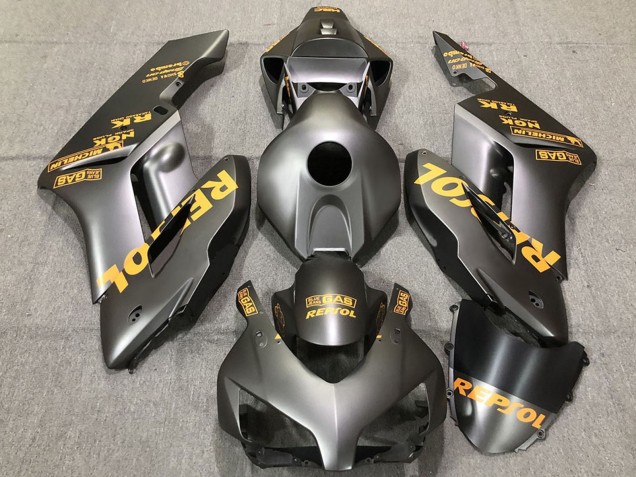 2004-2005 Honda CBR1000RR Motorcycle Fairings - Matte Grey Gold Repsol Canada