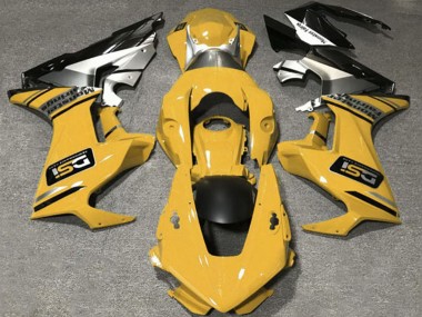 Purchase 2017-2023 Honda CBR1000RR Motorcycle Fairings - Mustard Yellow White Silver Glossy Black DSI Canada