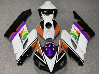 Purchase 2004-2005 Honda CBR1000RR Motorcycle Fairings - White Orange Purple Glossy Black Star Canada