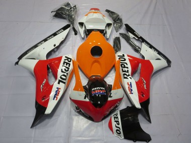 Purchase 2006-2007 Honda CBR1000RR Motorcycle Fairings - Orange White Red Glossy Black Repsol HRC Canada