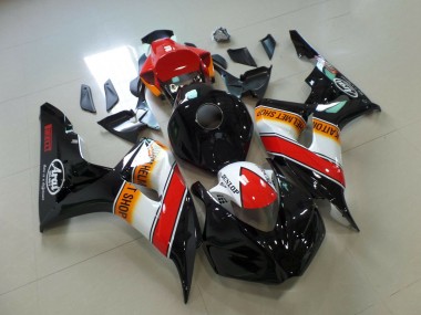 Purchase 2006-2007 Honda CBR1000RR Motorcycle Fairings - Orange White Red Glossy Black Pirelli Racing Canada