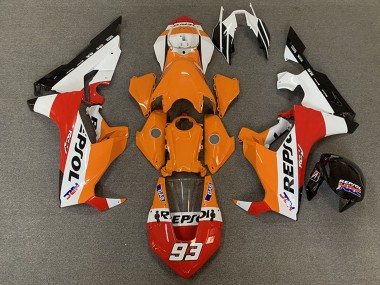 Purchase 2017-2023 Honda CBR1000RR Motorcycle Fairings - White Orange Red Black Racing Repsol 93 Canada