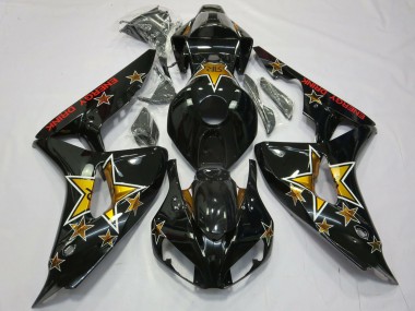 Purchase 2006-2007 Honda CBR1000RR Motorcycle Fairings - Glossy Black Star Energy Drink Canada