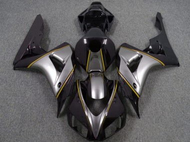 Purchase 2006-2007 Honda CBR1000RR Motorcycle Fairings - Silver Yellow Glossy Black Pinstripe Canada