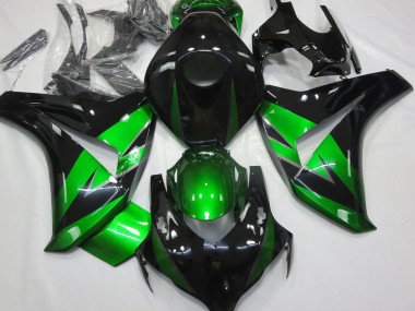 Purchase 2008-2011 Honda CBR1000RR Motorcycle Fairings - Green Glossy Black Canada