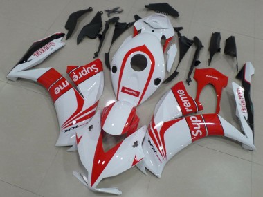 Purchase 2012-2016 Honda CBR1000RR Motorcycle Fairings - White Red Supreme Canada