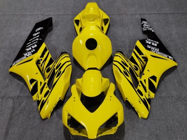 Purchase 2004-2005 Honda CBR1000RR Motorcycle Fairings - Yellow Glossy Black Flame Canada