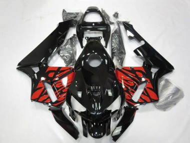 Purchase 2005-2006 Honda CBR600RR Motorcycle Fairings - Glossy Black and Tribal Red Canada