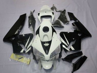 Purchase 2005-2006 Honda CBR600RR Motorcycle Fairings - White Glossy Black Canada