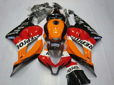 Purchase 2009-2012 Honda CBR600RR Motorcycle Fairing Kits - Orange White Red Glossy Black Repsol Canada