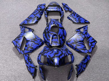 Purchase 2003-2004 Honda CBR600RR Motorcycle Fairings - Blue Black Camouflage Canada