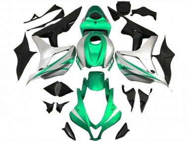 Purchase 2007-2008 Honda CBR600RR Motorcycle Fairings - Silver Green Glossy Black OEM Style Canada