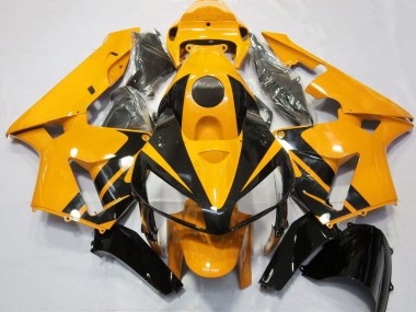 Purchase 2005-2006 Honda CBR600RR Motorcycle Fairings - Bright Orange Glossy Black Design Canada