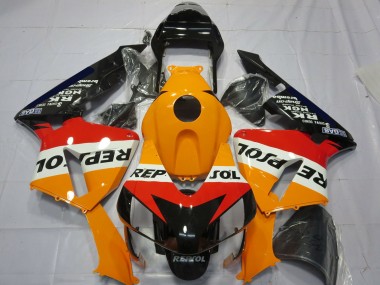 Purchase 2003-2004 Honda CBR600RR Complete Motorcycle Fairing Kits - Orange White Red Glossy Black Repsol Canada