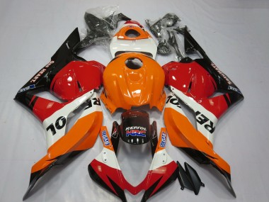 Purchase 2009-2012 Honda CBR600RR Motorcycle Fairings - Orange White Red Glossy Black Repsol HRC Canada