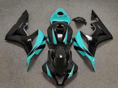 Purchase 2007-2008 Honda CBR600RR Motorcycle Fairings - Cyan Blue Glossy Black Canada