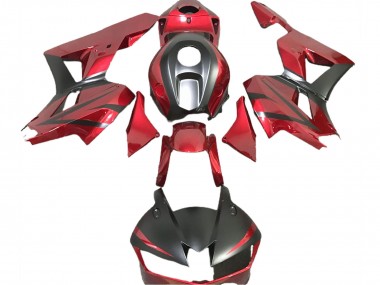 Purchase 2013-2023 Honda CBR600RR Motorcycle Fairings - Deep Red Matte Black Canada
