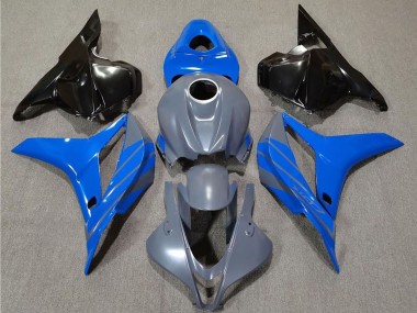Purchase 2009-2012 Honda CBR600RR Motorcycle Fairings - Grey Blue Glossy Black Canada