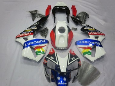 Purchase 2003-2004 Honda CBR600RR Motorcycle Fairing Kits - White Red Blue Glossy Black EuroBet Canada