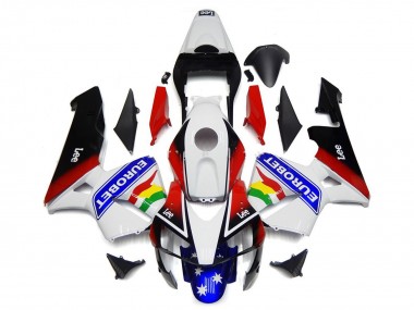 Purchase 2003-2004 Honda CBR600RR Motorcycle Fairing - White Red Blue Glossy Black EuroBet Canada