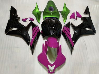 Purchase 2007-2008 Honda CBR600RR Motorcycle Fairings - Green Pink Glossy Black Canada