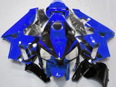 Purchase 2005-2006 Honda CBR600RR Motorcycle Fairings - Blue Glossy Black Design Canada