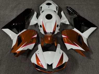 Purchase 2013-2023 Honda CBR600RR Motorcycle Fairings - White Dark Orange Glossy Black Canada