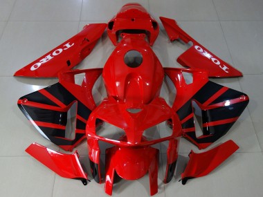 Purchase 2005-2006 Honda CBR600RR Motorcycle Fairings - Glossy Red Black Canada