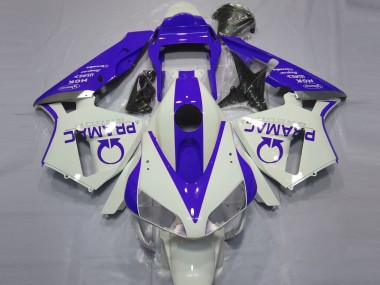 Purchase 2003-2004 Honda CBR600RR Motorcycle Fairings - White Blue Pramac Canada